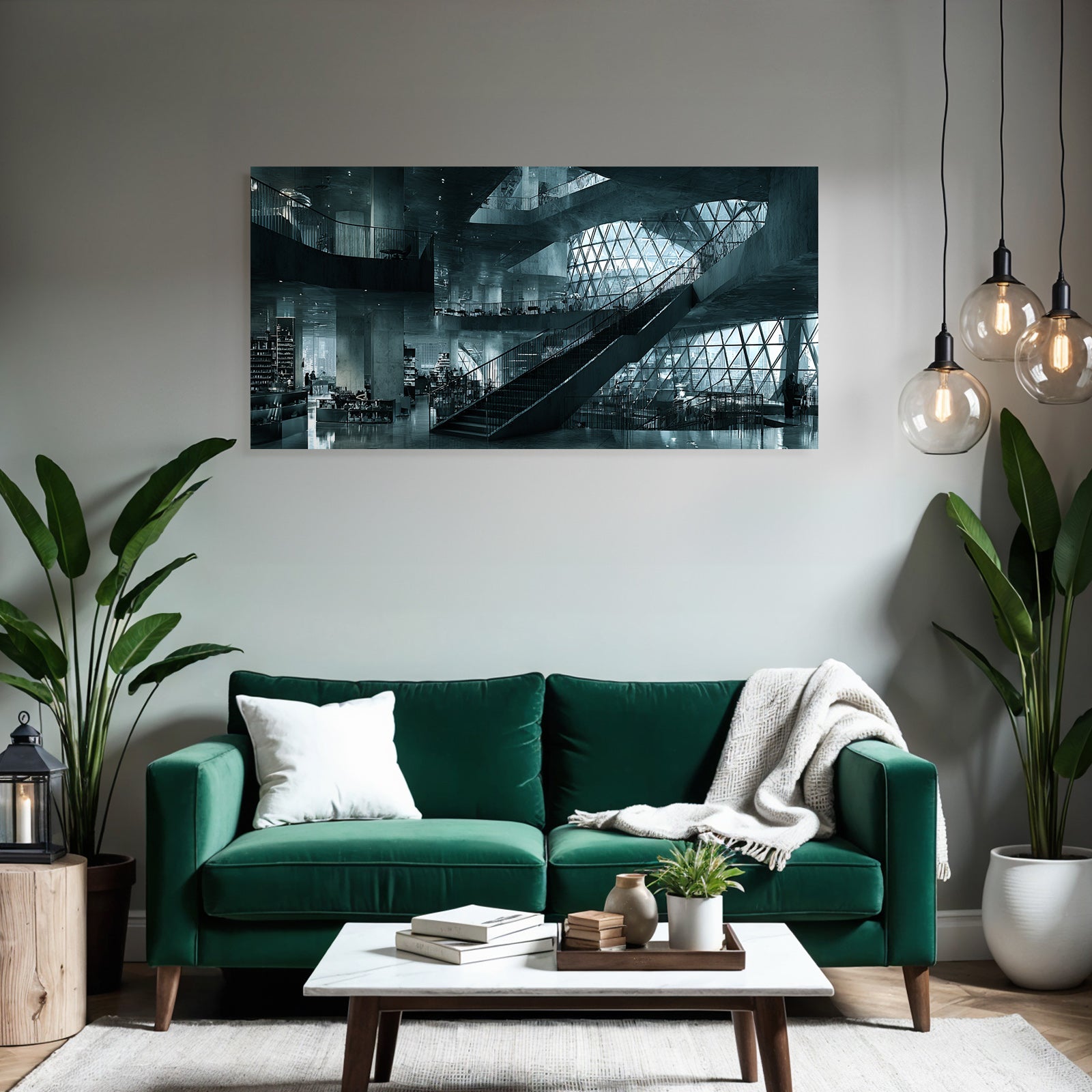 Moderne Moderne Innenansicht Öffentlicher Raum