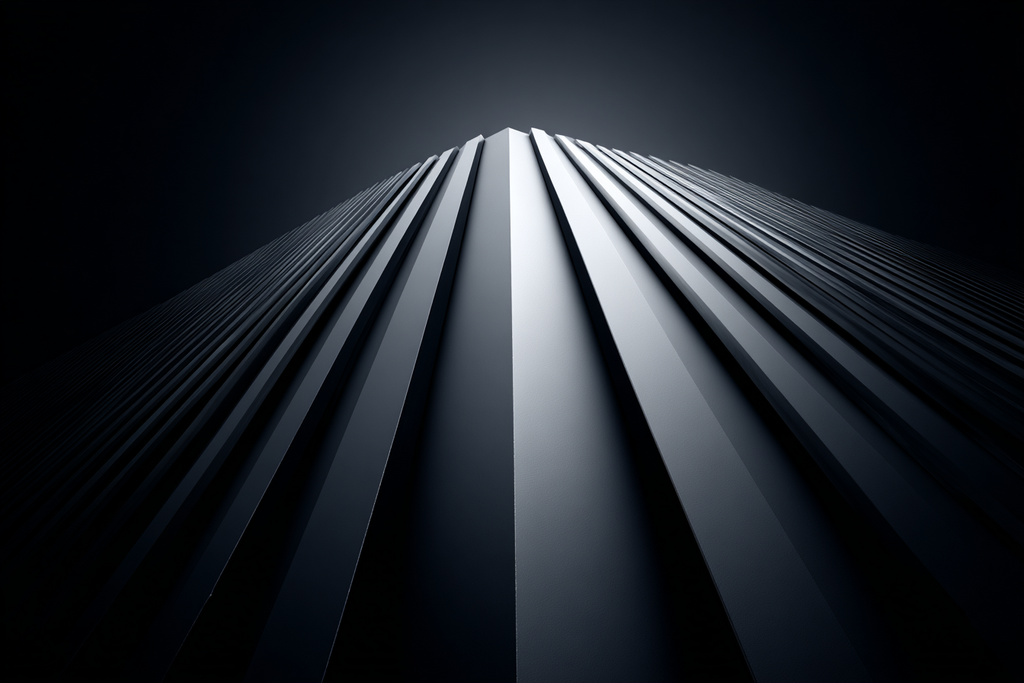 Moderne Moderne Low Angle Ansicht Dramatische Lichtverhältnisse | Moderne Architektur | Architektur