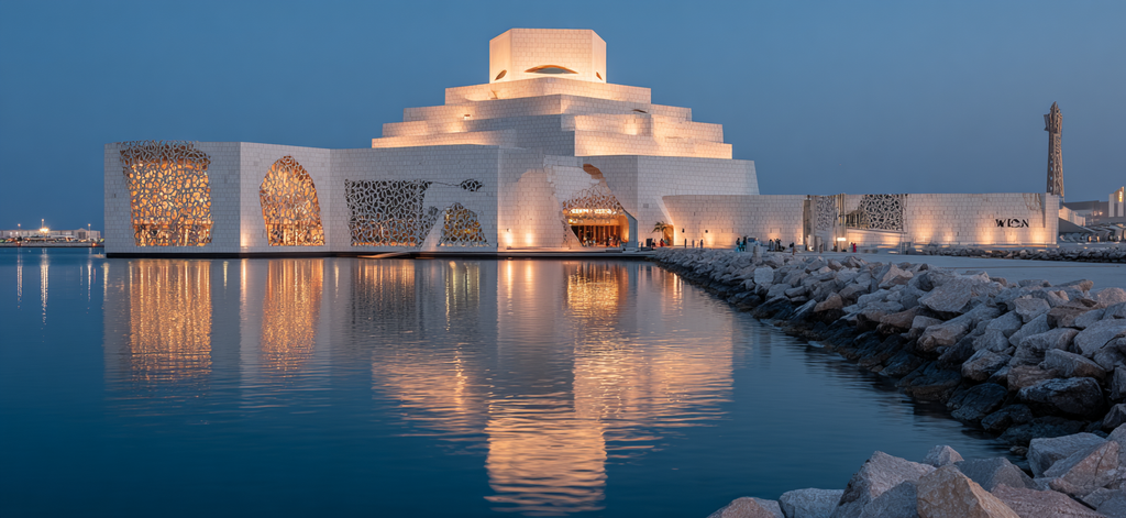Moderne Moderne Mit Reflexion Im Wasser Bei Dämmerung | Moderne Architektur | Architektur