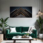 Moderne Moderne Nahaufnahme Geometrische Formen