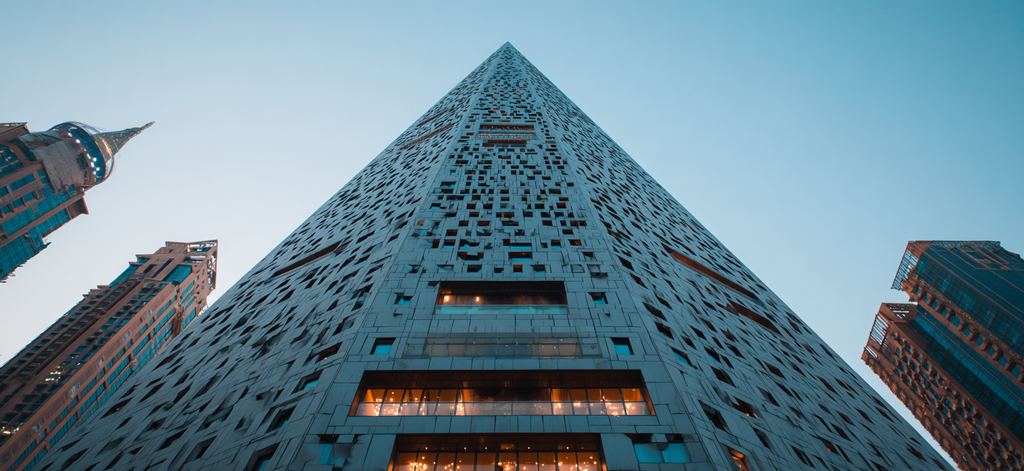 Moderne Moderne Skyscraper Musterfassade Urbanes Settung | Moderne Architektur | Architektur