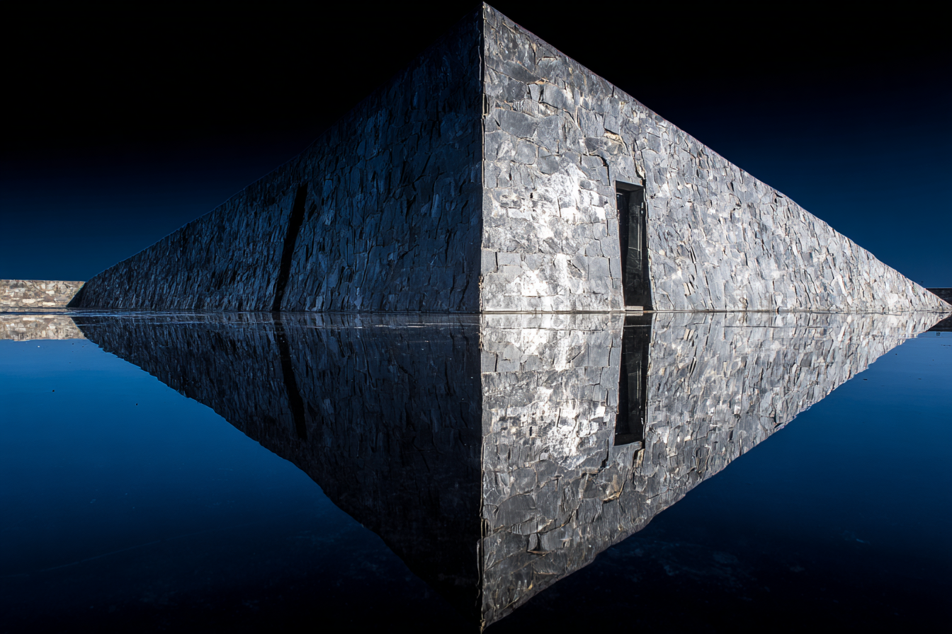 Moderne Zeitgenössische Reflektion Wasser Symmetrie | Moderne Architektur | Architektur