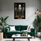 Moderne Grosse Halle Mit Buntglasfenstern Und Ornamenten