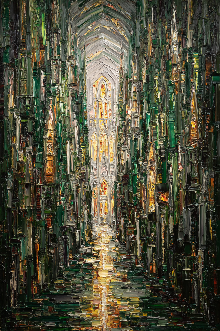 Gothic Kathedrale Mit Dramatischem Licht Und Farben | Sakrale Bauten | Architektur