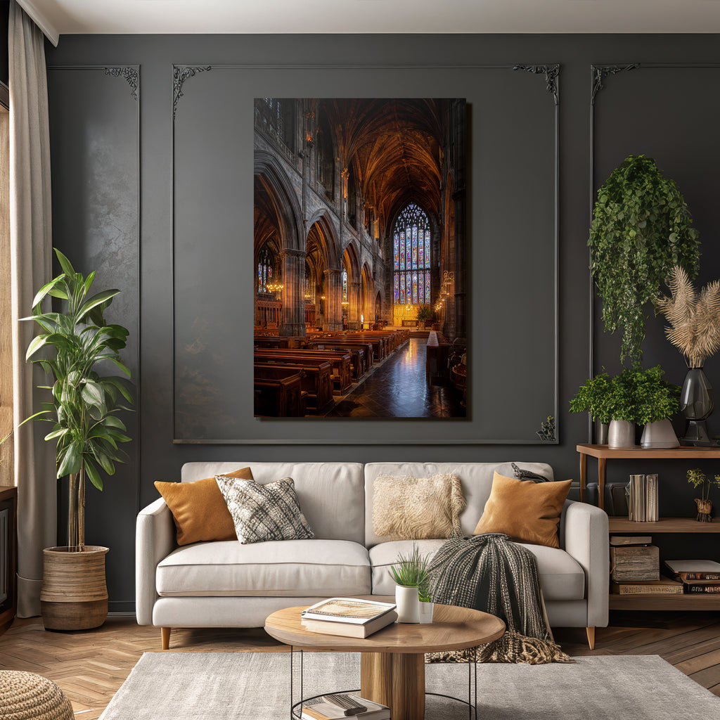 Historische Kirche Gotischer Stil Innenansicht