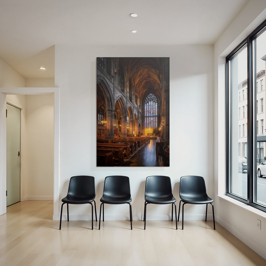Historische Kirche Gotischer Stil Innenansicht