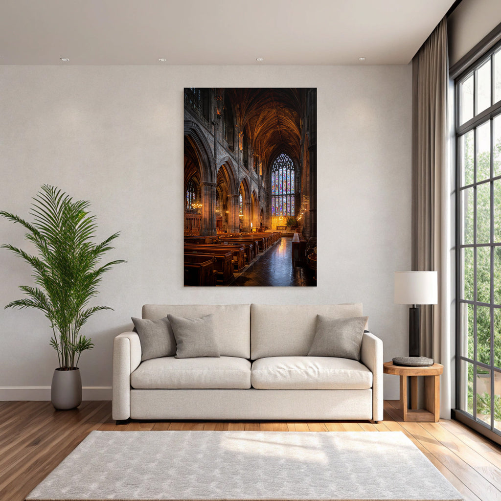 Historische Kirche Gotischer Stil Innenansicht