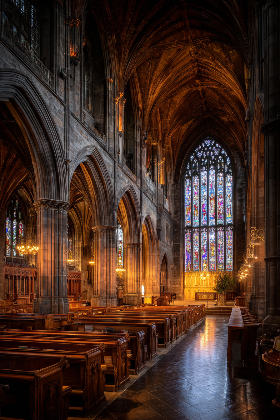 Historische Kirche Gotischer Stil Innenansicht | Sakrale Bauten | Architektur
