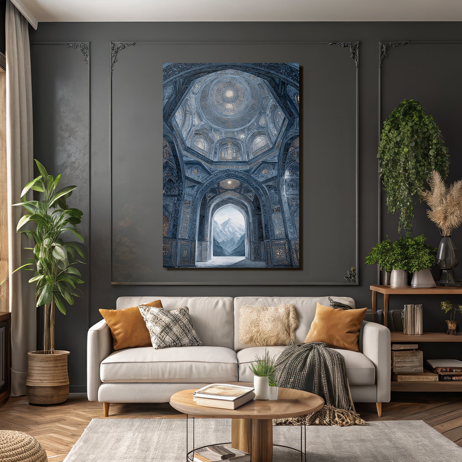 Schönes Architektonisches Design Mit Montanlandschaft