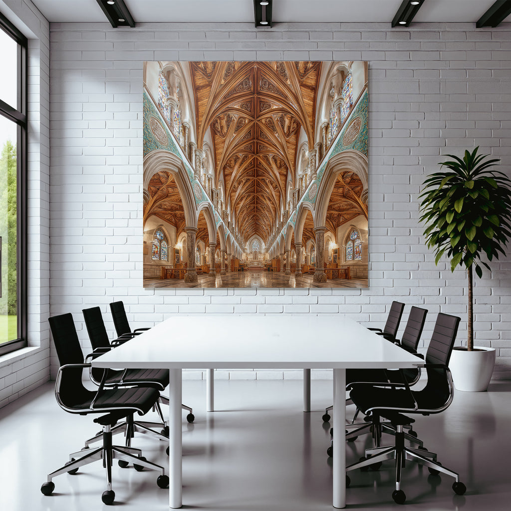 Moderne Innere Erscheinung Eines Grandiosen Architektonischen Raumes