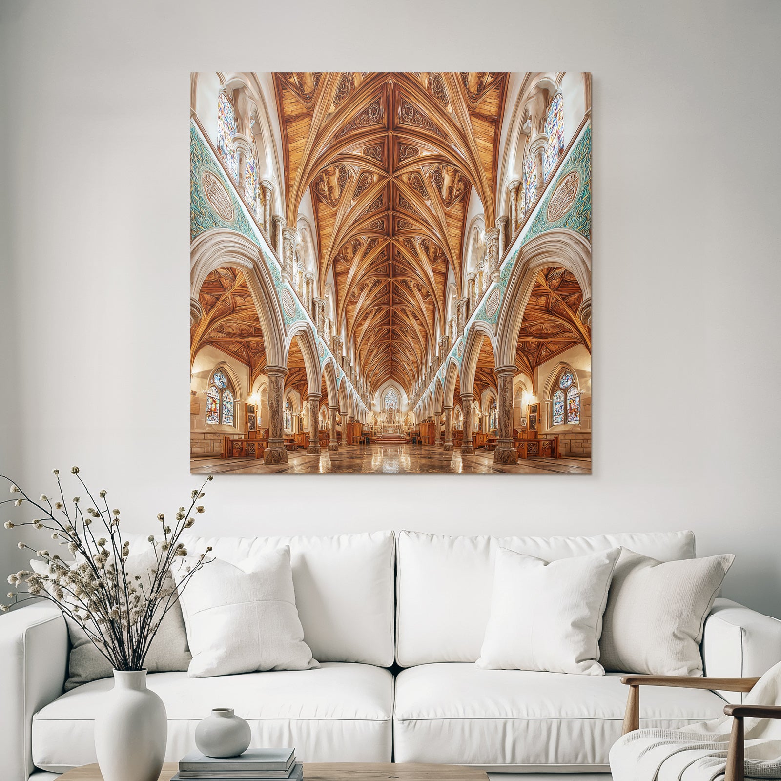 Moderne Innere Erscheinung Eines Grandiosen Architektonischen Raumes