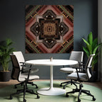 Geometrisches Muster Architektonische Elemente Symmetrisches Design