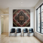 Geometrisches Muster Architektonische Elemente Symmetrisches Design