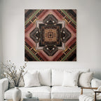 Geometrisches Muster Architektonische Elemente Symmetrisches Design