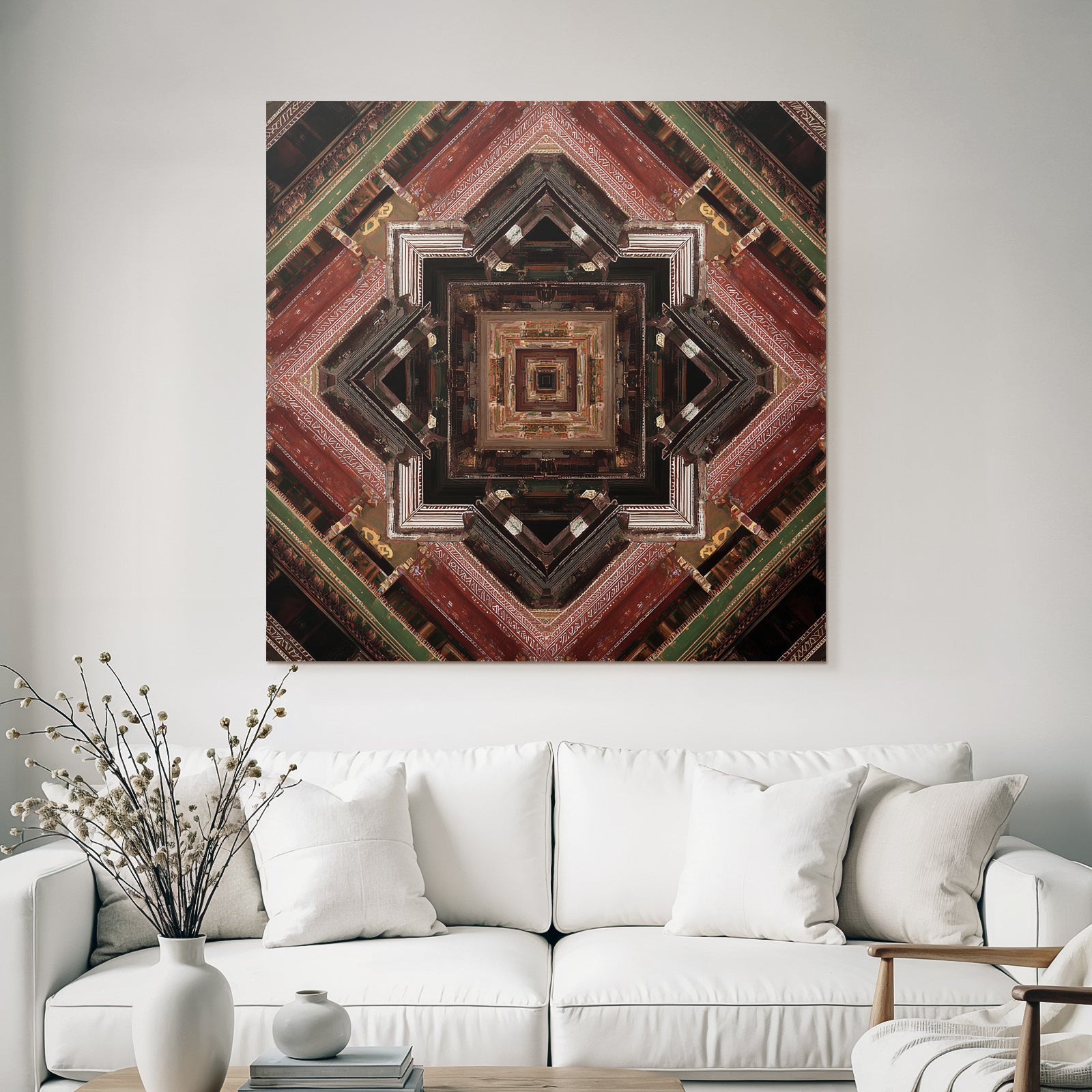 Geometrisches Muster Architektonische Elemente Symmetrisches Design