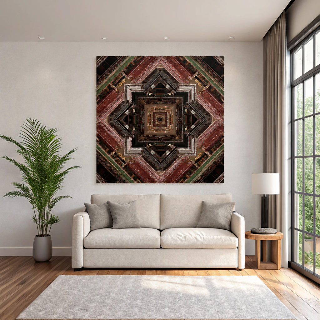 Geometrisches Muster Architektonische Elemente Symmetrisches Design