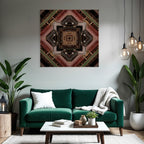 Geometrisches Muster Architektonische Elemente Symmetrisches Design