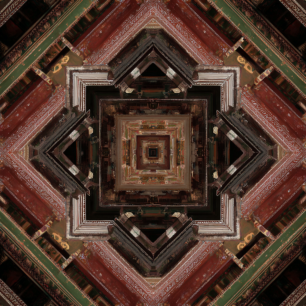 Geometrisches Muster Architektonische Elemente Symmetrisches Design | Sakrale Bauten | Architektur