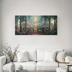 Fantastische Innen Grand Hall Mit Grünen Pflanzen Und Blumen