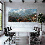 Mountainous Landscape With Traditional