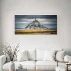 Mont Saint Michel Island with Castle Abbey Medieval