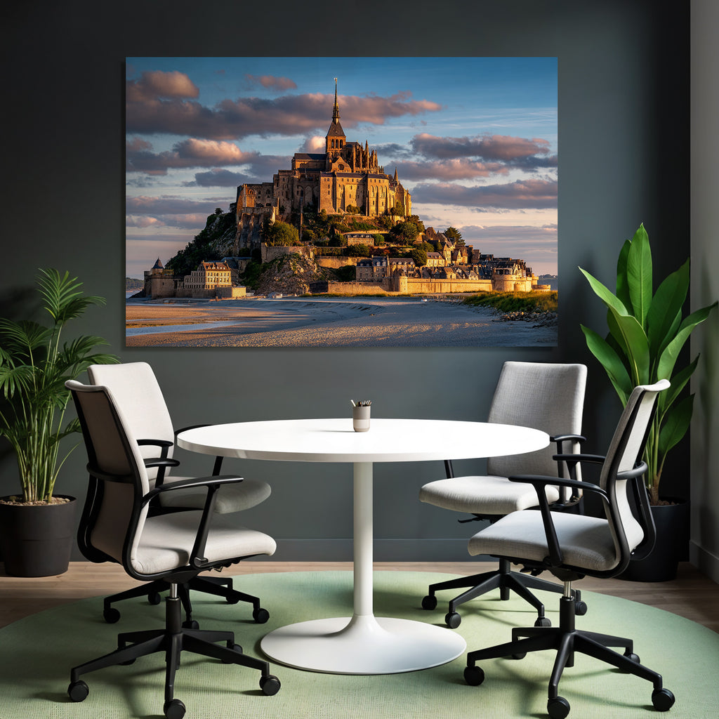 Mont Saint Michel Island Normandy France Medieval