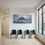 Mont Saint Michel Storm Sea Painting