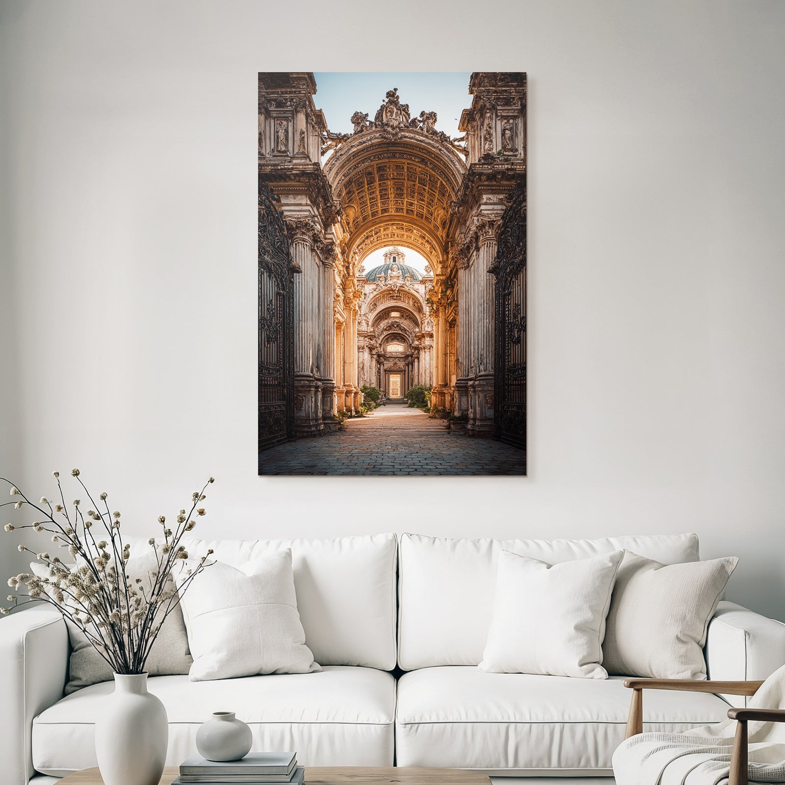 Ornate Architectural Corridor Historical Structure