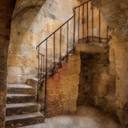Steinstruktur Innenraum Mit Treppe Altbau | Tueren Treppen und Tore | Architektur