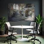 Eleganter Ornamentierter Innenraum Von Einer Prunkvollen Treppe