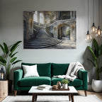 Eleganter Ornamentierter Innenraum Von Einer Prunkvollen Treppe