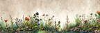 Wilde Und Gräser Am Wasser Mit Schmetterling | Botanische Illustrationen | Blumen