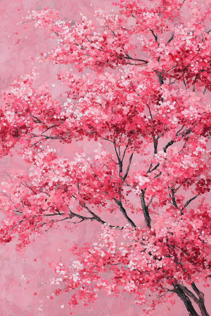 Frühlingserwachen Pinke Kirschblüten | Japanische Zierkirsche | Blumen