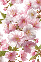 Zarte Rosa Blüten Zweige | Japanische Zierkirsche | Blumen