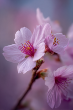 Zarte Rosa Kirschbluten Im Frühling In Japan Mit Träumerischer Hintergrundunschärfe | Japanische Zierkirsche | Blumen