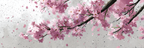 Zarte Kirschblüten Frühlingsmalerei | Japanische Zierkirsche | Blumen