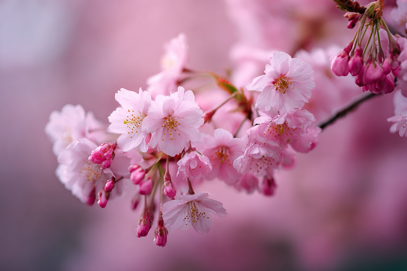 Kirschblüten Zarte Rosa Blüten Im Frühling In Japan | Japanische Zierkirsche | Blumen