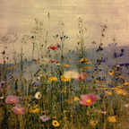 Wiese Mit Wilden | Mohn  Pusteblume  Kornblume | Blumen