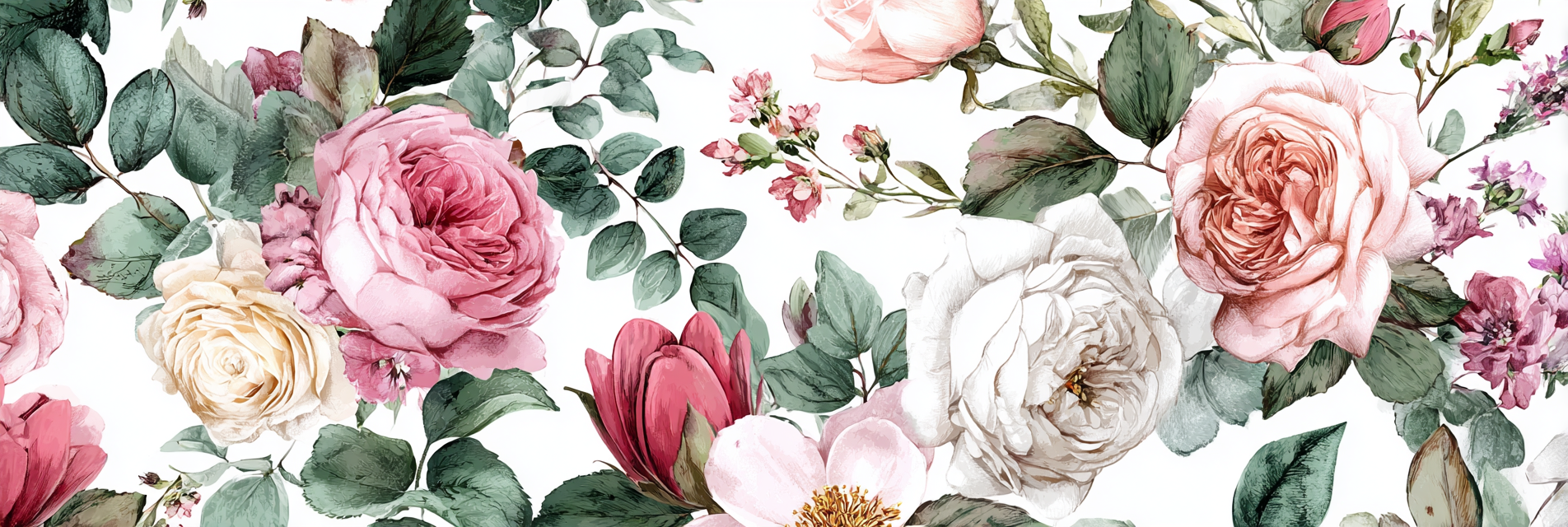 Design In Pastelltönen Mit Rosen Und Magnolien | Rosen Tulpen Lavendel | Blumen