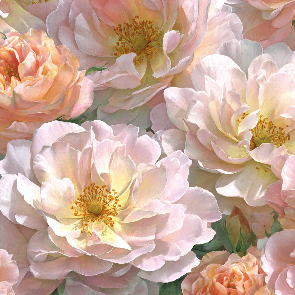 Zarte Pfingstrosen In Pinken Und Pfirsichfarbenen Tönen | Rosen Tulpen Lavendel | Blumen