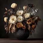 Trocken Retro Flowers Kreative Anordnung Getrockneter Und Blätter In Vase | Trockenblumen Retro Flowers | Blumen