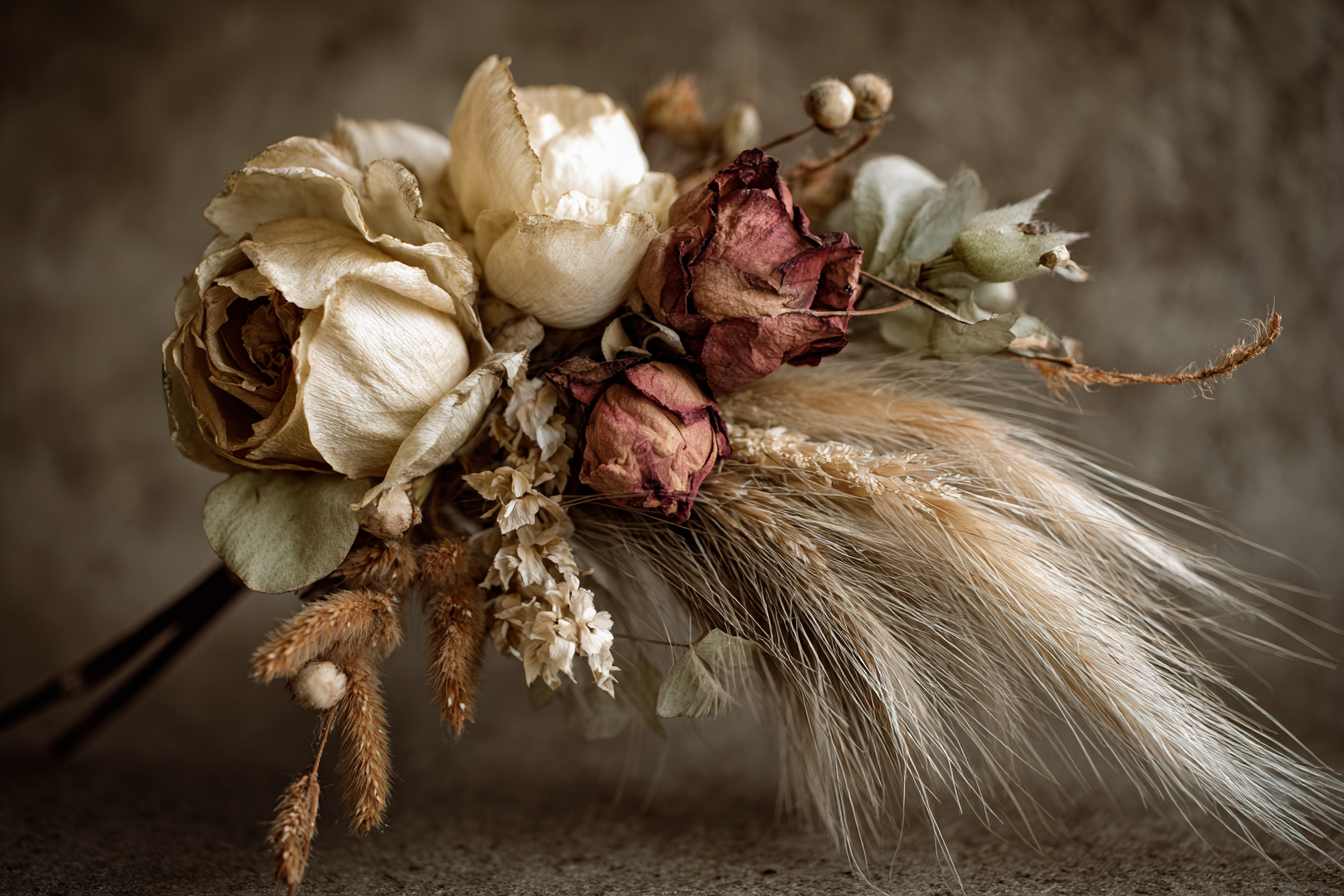 Trocken Retro Flowers Getrocknete Anfang Rustikales Arrangement | Trockenblumen Retro Flowers | Blumen
