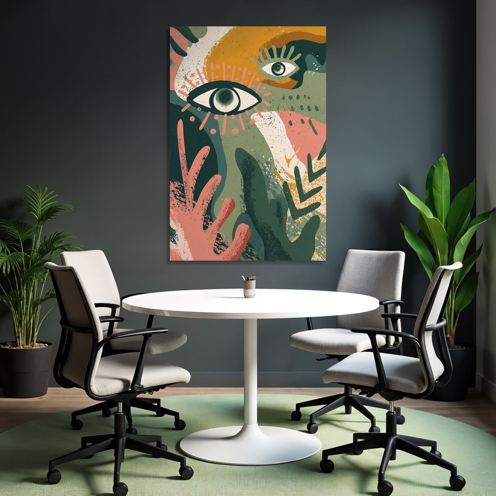 Abstrakte Augen Illustration Moderne Kunst