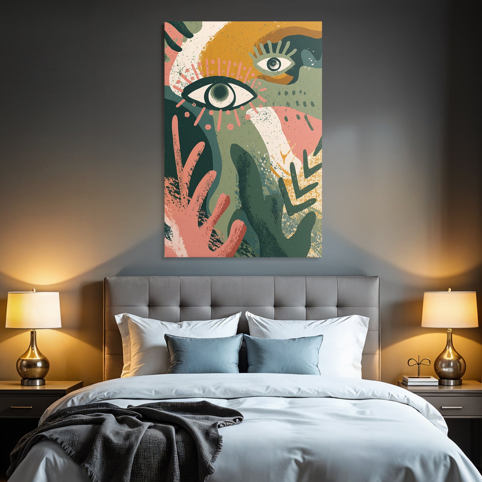 Abstrakte Augen Illustration Moderne Kunst
