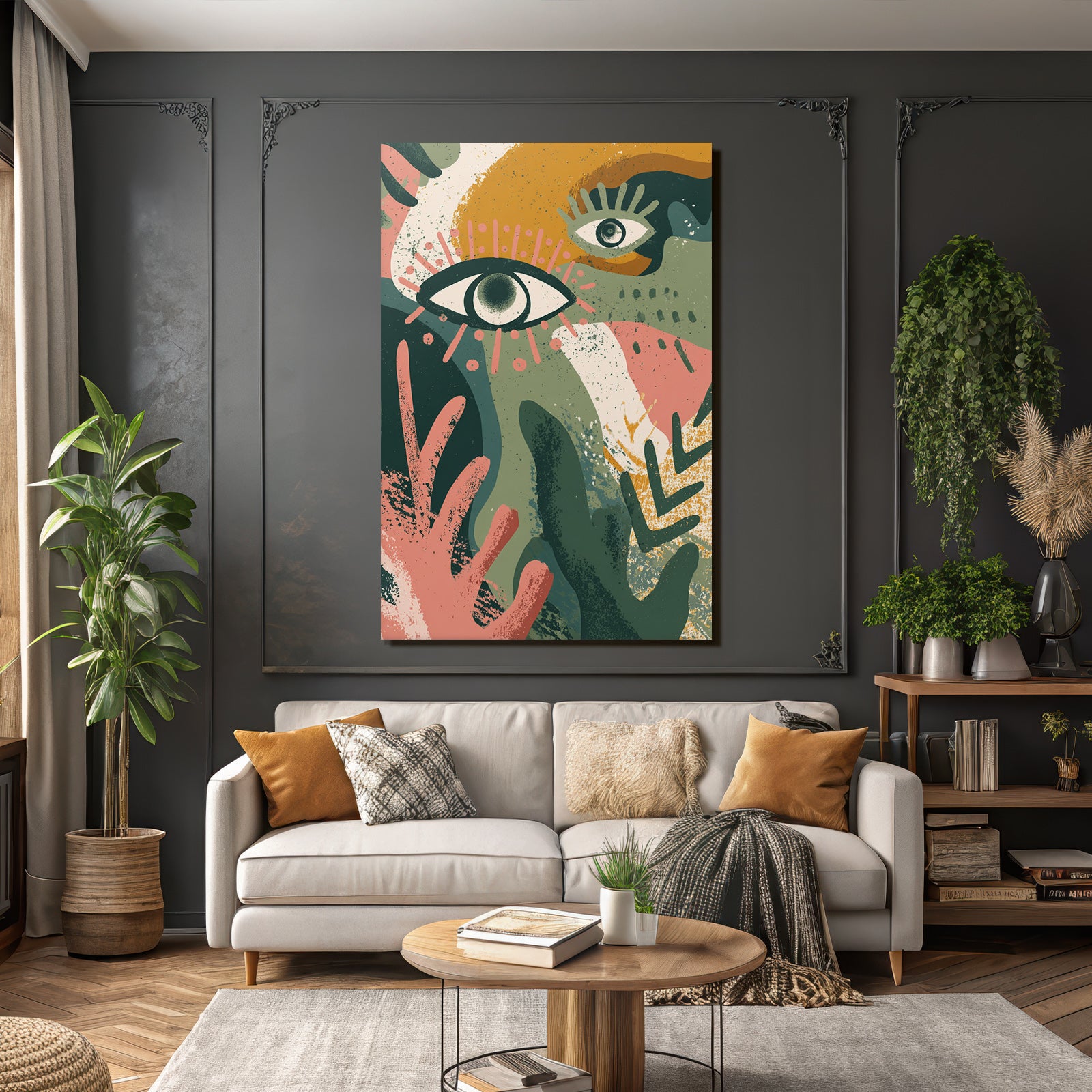Abstrakte Augen Illustration Moderne Kunst