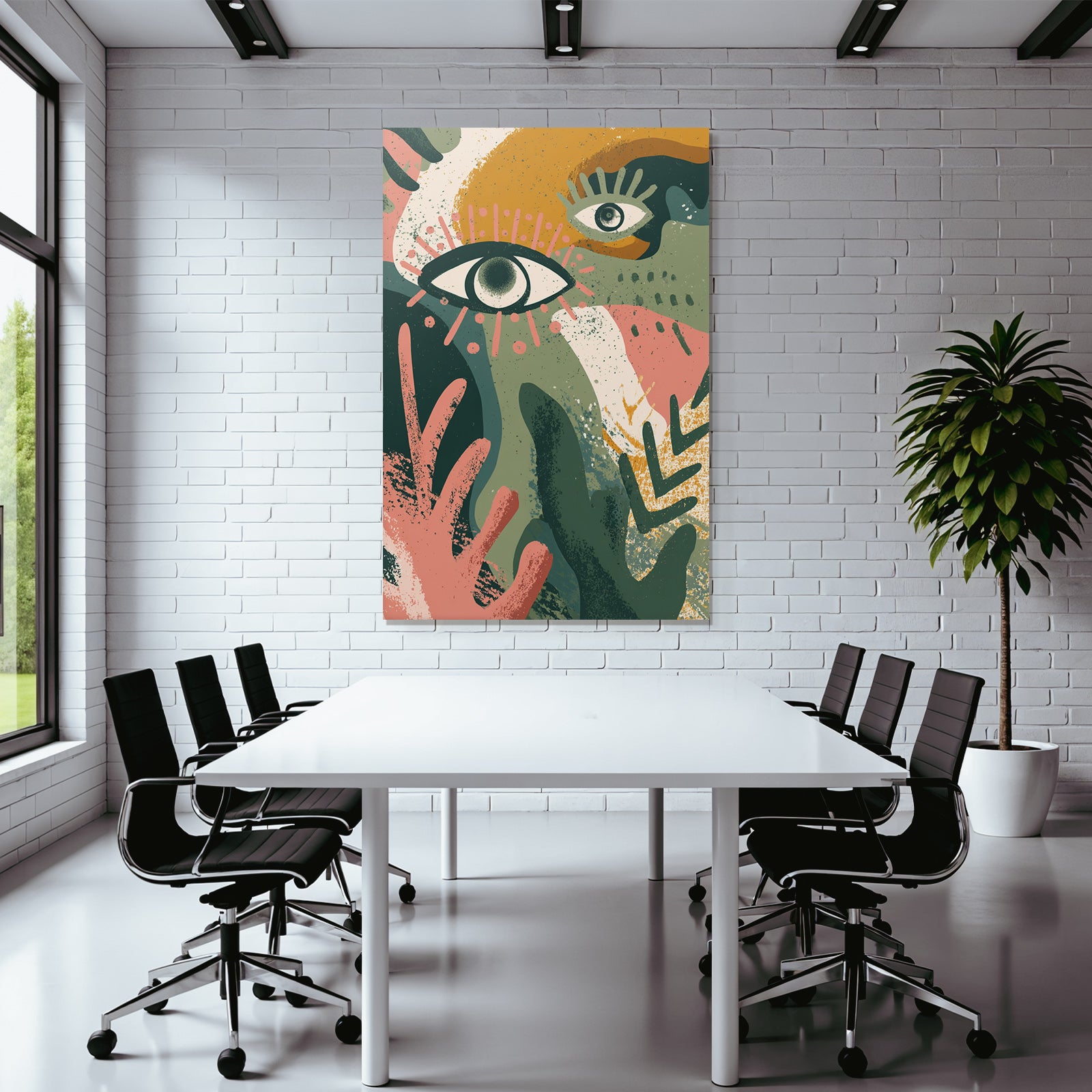 Abstrakte Augen Illustration Moderne Kunst