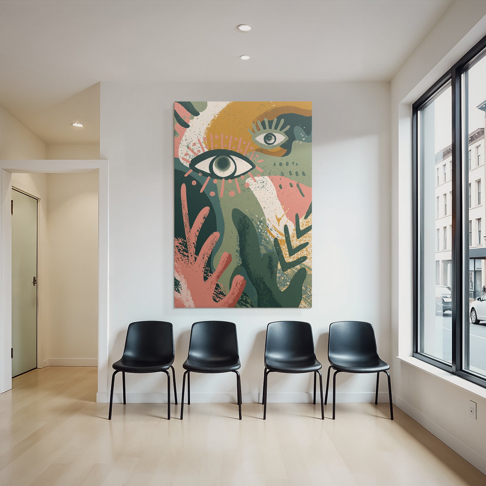 Abstrakte Augen Illustration Moderne Kunst