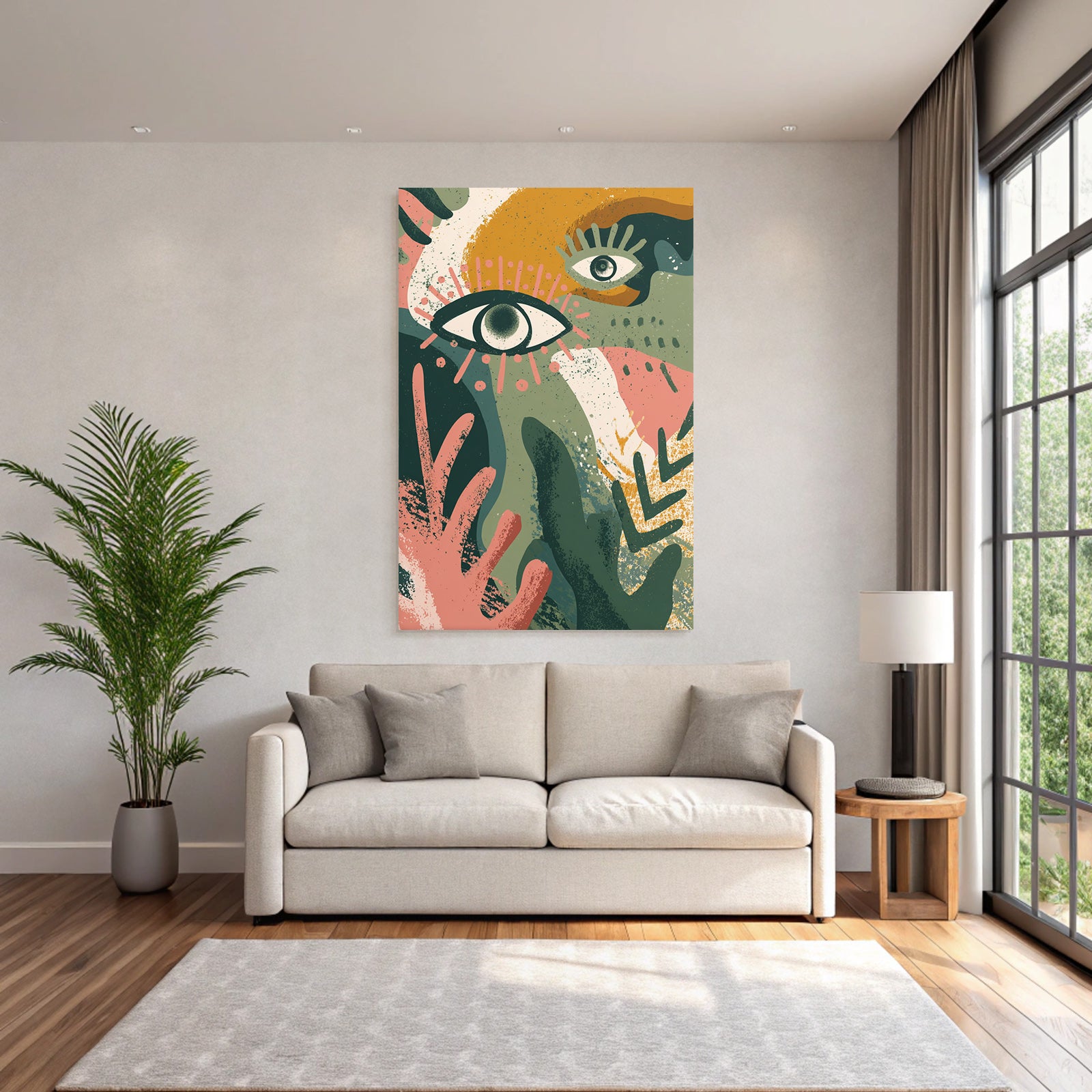 Abstrakte Augen Illustration Moderne Kunst