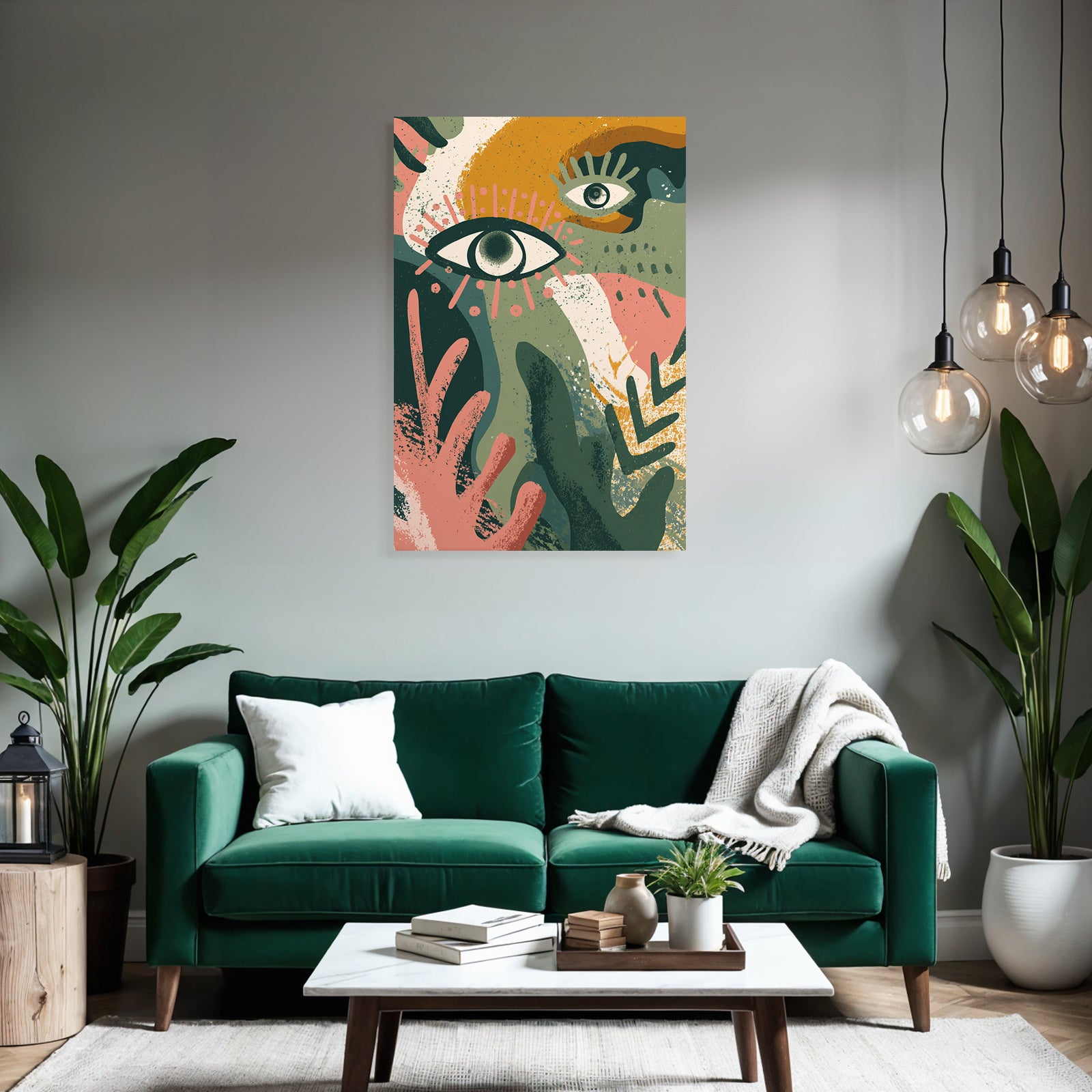 Abstrakte Augen Illustration Moderne Kunst