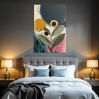 Abstrakte Kunst Geometrisch Farben Blaetter
